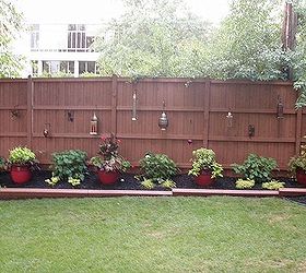 outdoor landscape, fences, gardening, landscape, outdoor living, After Backyard Fence