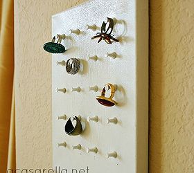 display your rings on this diy ring holder, craft rooms, how to, organizing, storage ideas, I think it s pretty AND functional