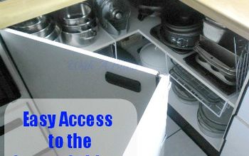  Crie um acesso fácil aos armários de canto da cozinha