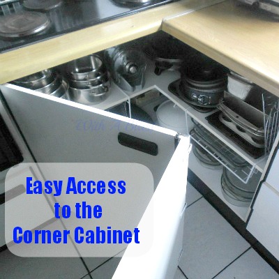 create easy access to the kitchen corner cabinets, cleaning tips, kitchen cabinets, kitchen design, The finished single cabinet We fixed the two doors together to form one L shaped door