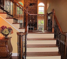remodel before and after, fireplaces mantels, home decor, living room ideas, stairs, After