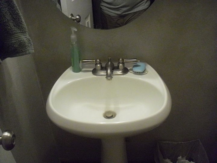 powder room remodel, love this sink
