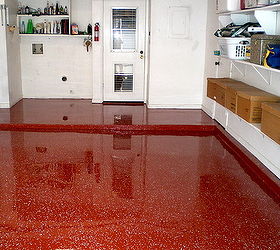 its a bit daring but every client who ordered a red epoxy garage floor has never, From left to right ya gotta admit this garage now has some