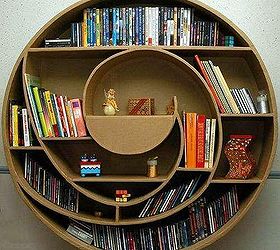 couldn t resist sharing more of these bookshelf pics, home decor, Circular Bookcase