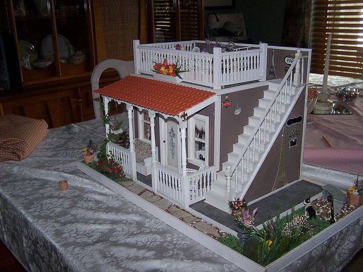 my hobby is miniature dollhouses this is my french caf, crafts, From the front