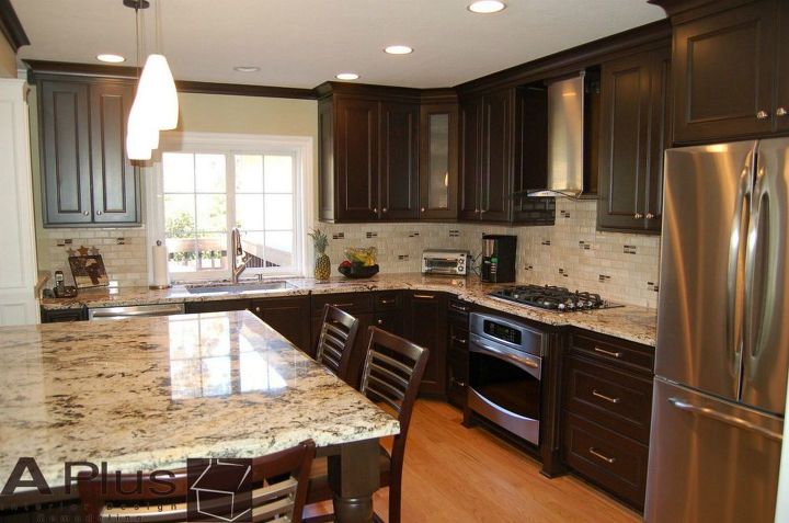 beautiful kitchen cabinets with granite counter top, countertops, home decor, kitchen cabinets, kitchen design