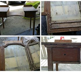 old vanity restore, painted furniture