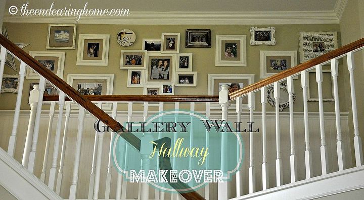 brightened up hallway and gallery wall, foyer, home decor, painting, wall decor