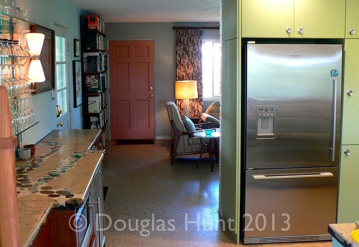 a new kitchen inspired by an ad from 1959, home decor, kitchen design, From the kitchen looking into the living room