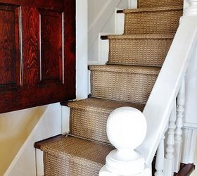 inexpensive option for a stair runner, stairs