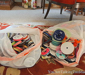 do you look for more ways to organize your home and craft clutter, organizing, Takes this unorganized mess to a neat and tidy and organized way to store my craft ribbon