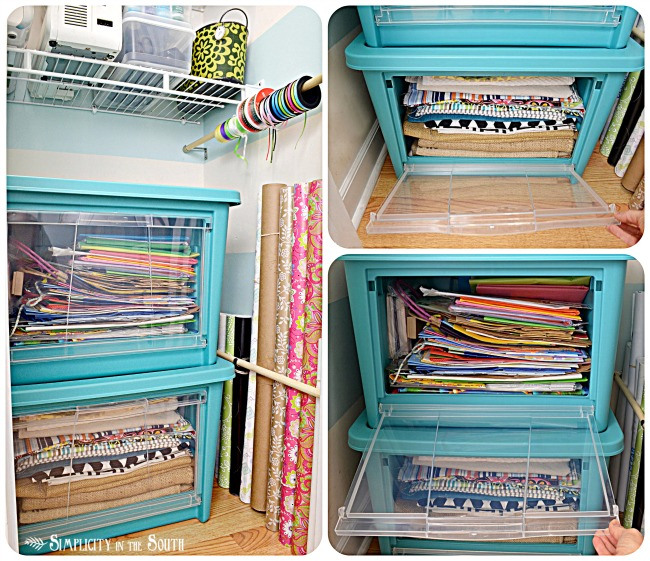 getting my craft closet organized part one small home big ideas, closet, craft rooms, organizing, These bins make it easy to get to everything since they have drop down doors