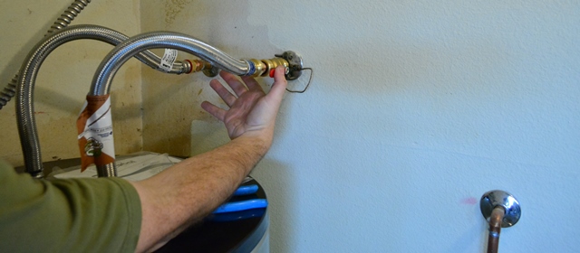 replacing a water heater gaining new energy saving features, home maintenance repairs, hvac, plumbing, Turn on the water