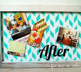 revamp a thrifted bulletin board, crafts