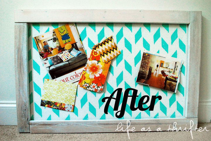 revamp a thrifted bulletin board, crafts