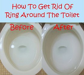 how to get rid of the ring around the toilet, bathroom ideas, cleaning tips