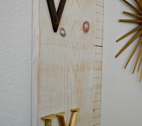 roman numeral height chart, crafts, home decor, Raised Roman numerals
