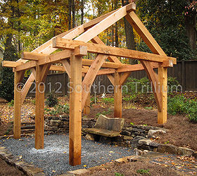 timber frame garden structure, Another look at the structure
