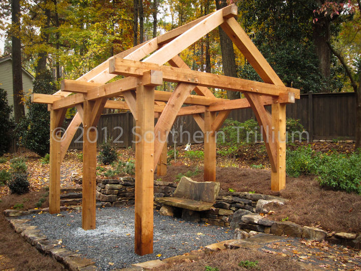 estructura de madera para el jardin, Otra vista de la estructura