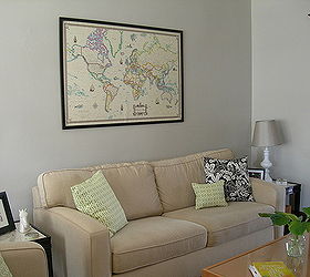 how to frame a large poster map or piece of art, crafts, home decor, How to frame a large poster