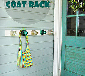 insulator coat rack, crafts, home decor, repurposing upcycling