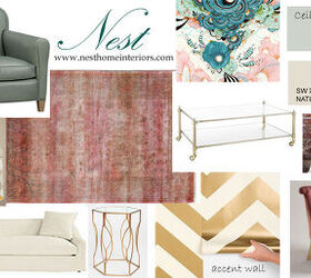 rose colored living room edesign, home decor, living room ideas