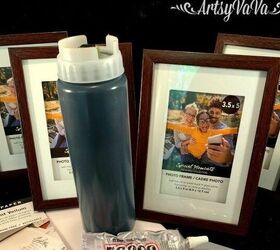 How to turn 4 picture frames into a whimsical accent for your countertop