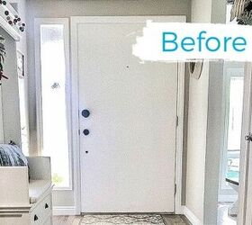 We've seen this front door update before, but she did it in 2 hours!