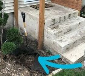 This guy stacked pavers by his front door for a really high-end update