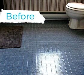 This might be the most dramatic way to redo your bathroom floor without replacing it