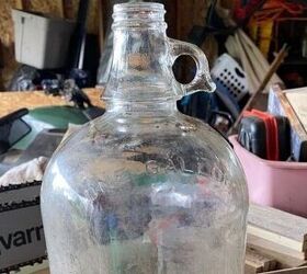 She found this bottle in the woods and turned it into gorgeous, vintage decor