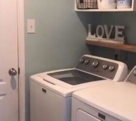 The brilliant way they squeezed more storage into their tiny laundry room