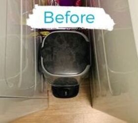 She puts this between her washer and dryer to add more storage