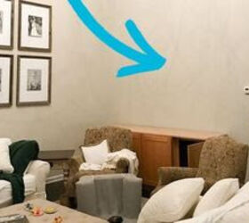 She pushes cabinets against her living room wall for a breathtaking update
