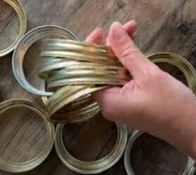 Turn 20 jar lids into an adorable fall accent for your countertop