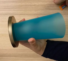 Grab a plastic cup for this shockingly easy way to get high-end decor (literally 2 steps!)