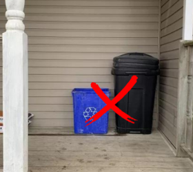 This one trick might be one of the smartest ways to hide your trash cans