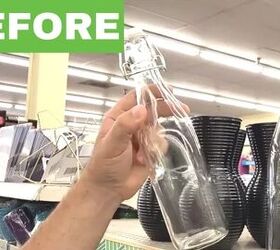 He hangs 3 dollar store bottles in his backyard for something beautiful