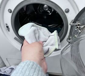 Throw a clean washcloth into your washing machine this week for this quick trick