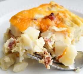 Math isn't our forte, but we do know that: Bacon + potatoes + eggs + cheddar cheese = breakfast perfection