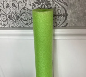 She cuts up a pool noodle and puts it outside for the wildest summer idea