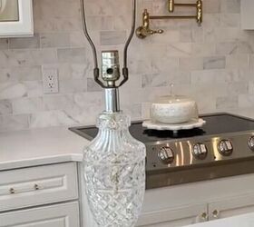 She turned this old lamp from drab to fab in no time with this easy and clever idea