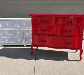 She stripped off the paint from these trashed dressers for an exquisite update we were NOT expecting