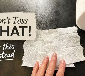 Use ripped-up pieces of toilet paper for this beautiful decor trick
