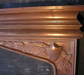 this is a close up of a copper mantel we did for a house in tennessee, home decor, Copper Apollo mantel by Tuscan Stone Mantels
