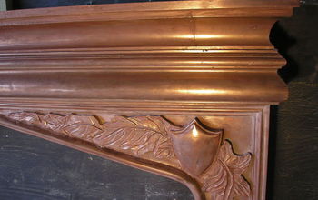 This is a close up of a copper mantel we did for a house in Tennessee.