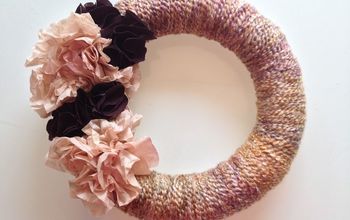 Coffee Filter and Yarn Wreath