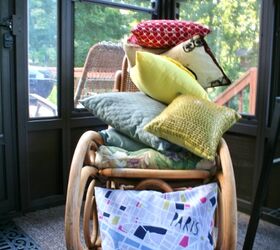 styling a love seat 4 different ways, home decor, Pile them up in the room you are styling