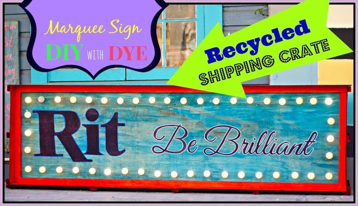 repurpose an shipping crate into a vintage style marquee sign, crafts, pallet, repurposing upcycling