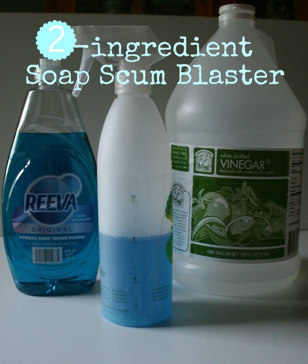 diy soap scum blaster, cleaning tips, Only 2 ingredients needed